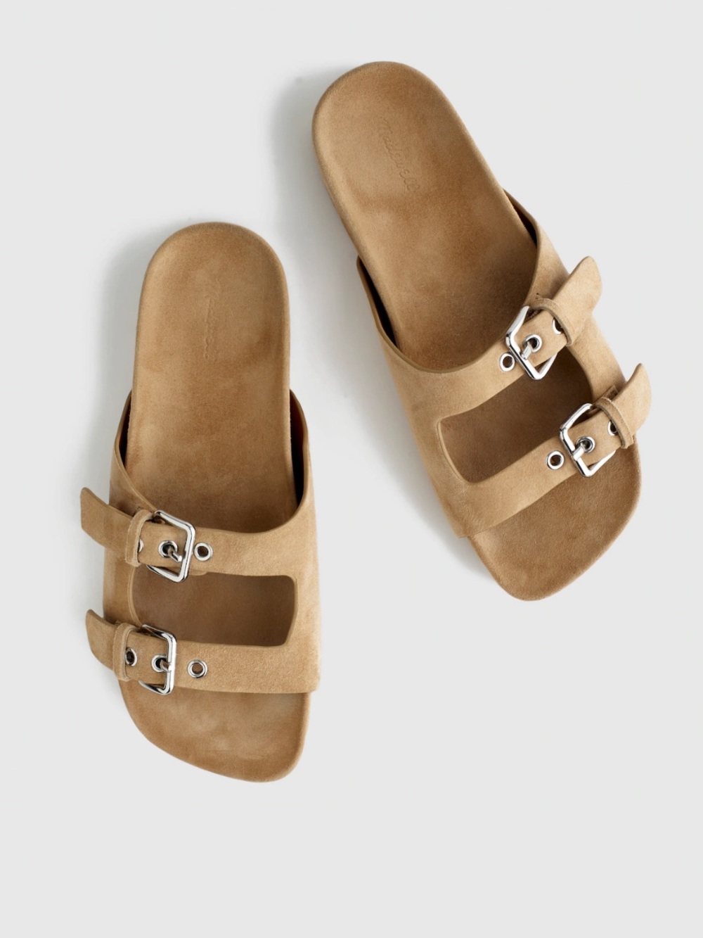 NEW Madewell The Cambrea Double-Strap Sandals Field Khaki NZ729 size 6